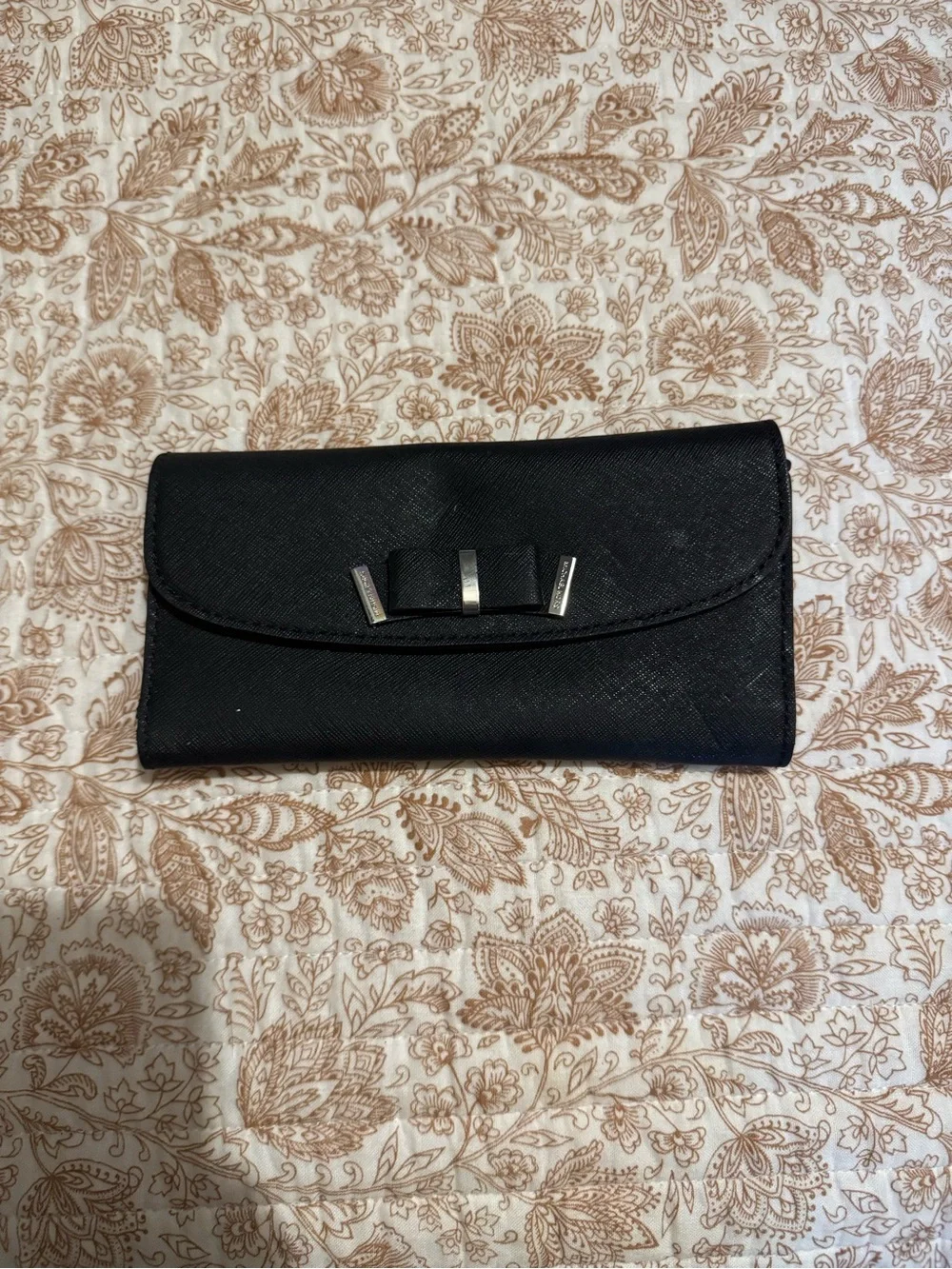 kate spade Black Bow-Accent Fold Wallet